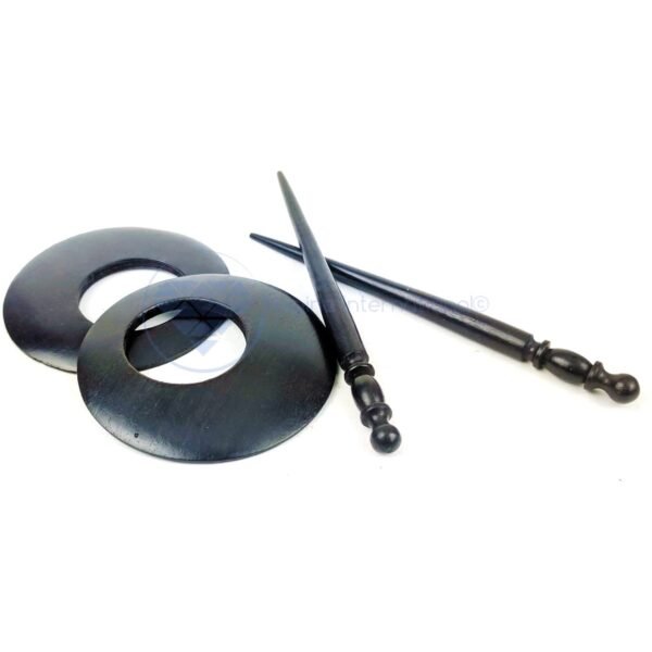 Premium Vintage Polished Wooden Shawl Pins - Image 2