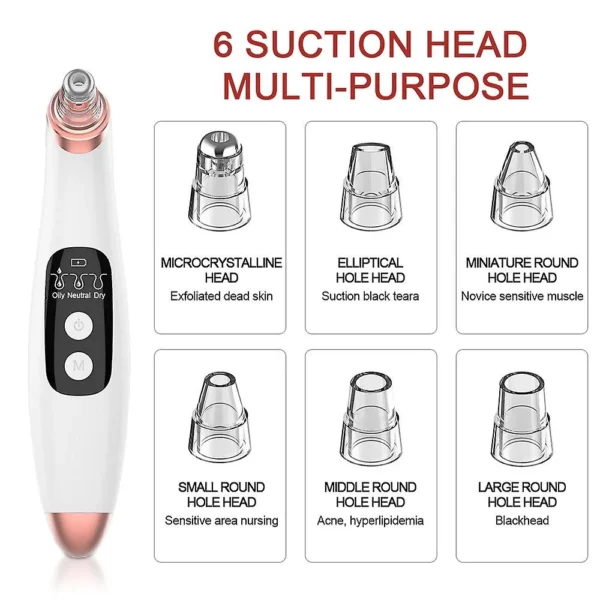 Ultrasonic Skin Scrubber+Blackhead Remover Electric Pore Women - Image 3