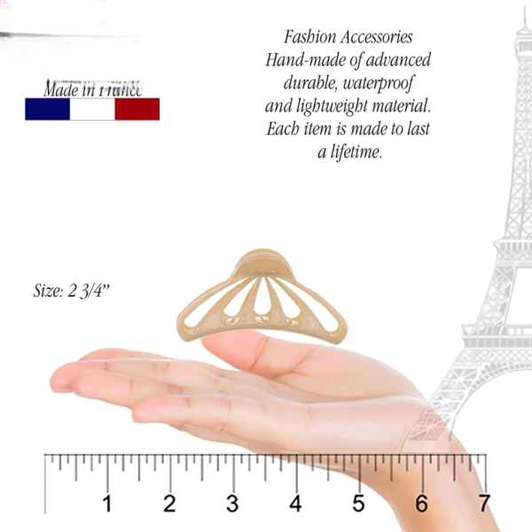 Paris Octopus Hair Clips Drips Cutout - Gold - Image 3